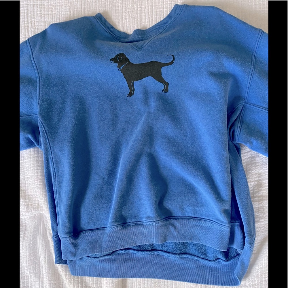 The black dog vintage crewneck - not sold anymore - blue